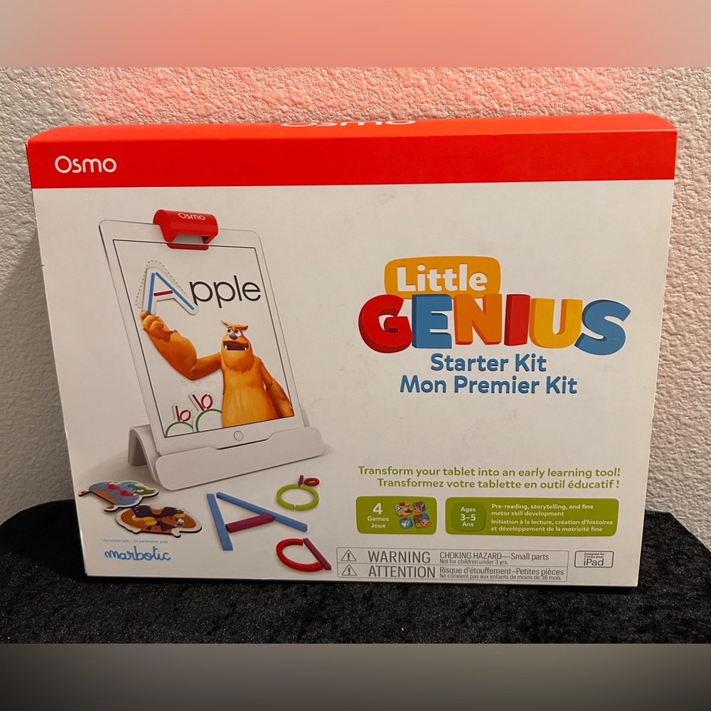 Osmo Little Genius Starter Kit for iPad – 4 Educational Games (Ages 3–5) NIB